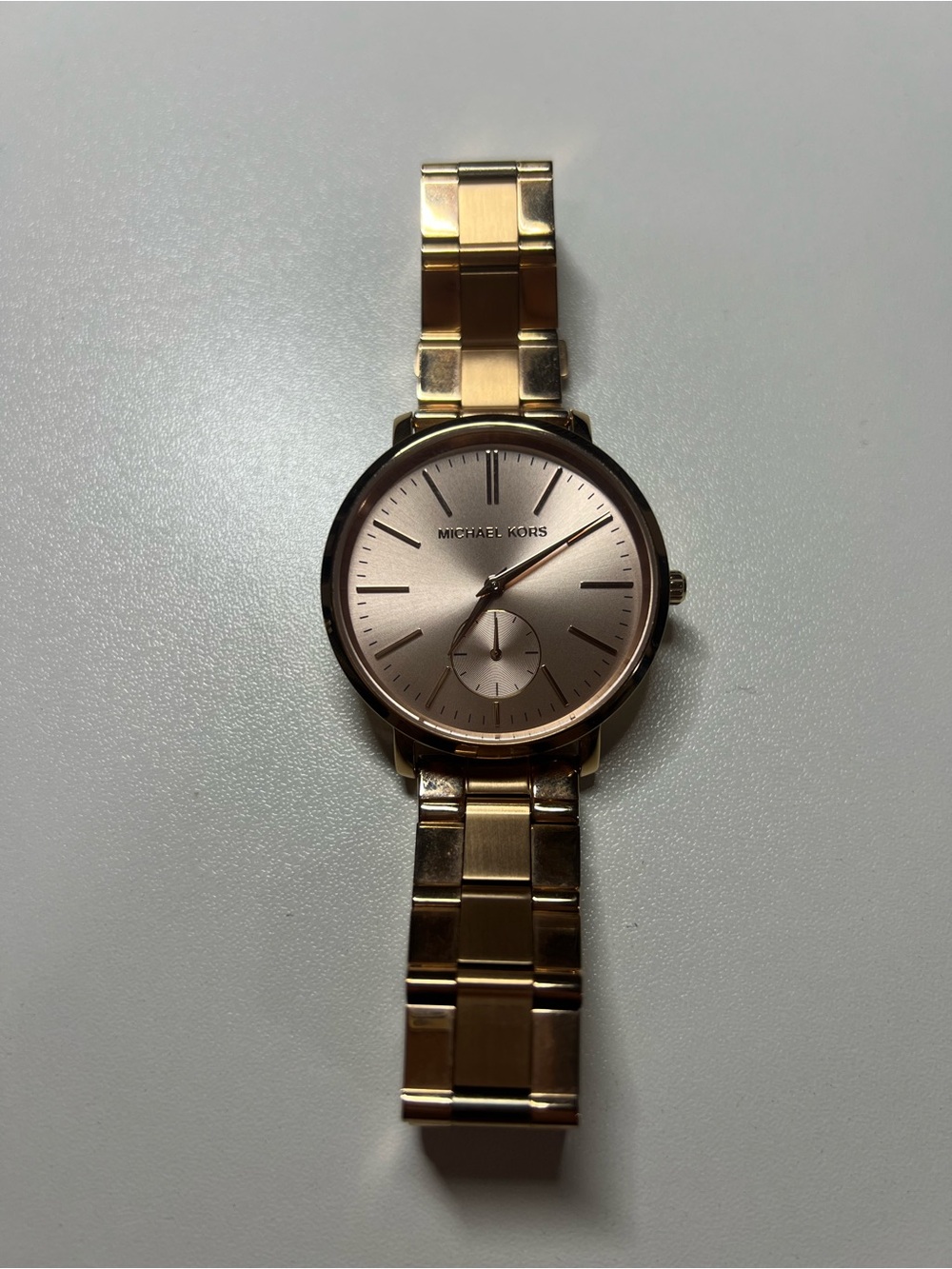 Michael Kors Rose Gold-Tone Minimalist Watch